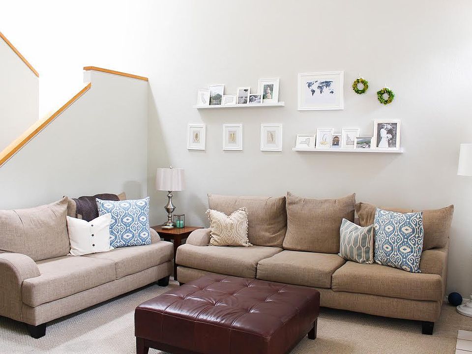 Living Room with stairs