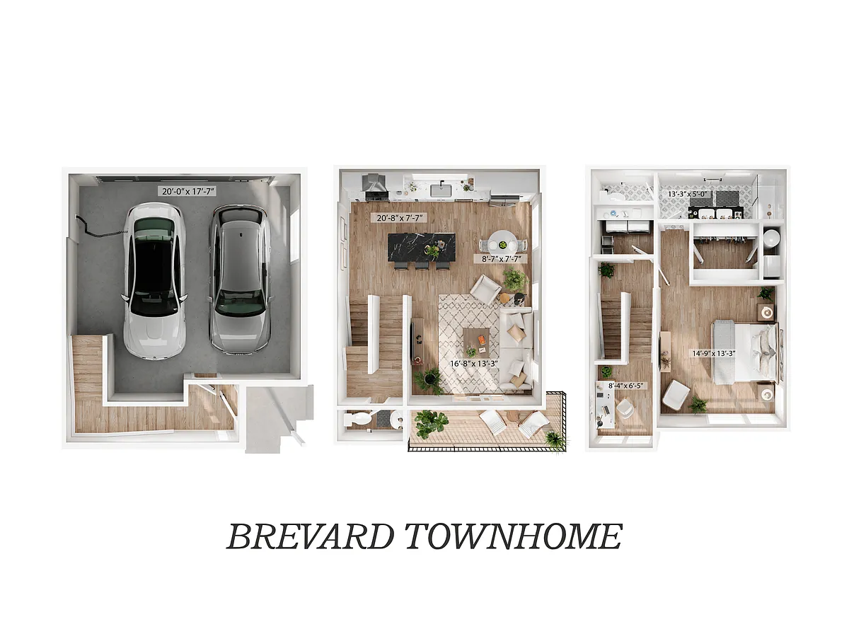 Floor plan Brevard Townhome