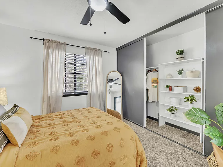 Elevate your lifestyle in this serene and stylish bedroom, perfect for relaxation.