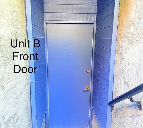 Unit B Front Door