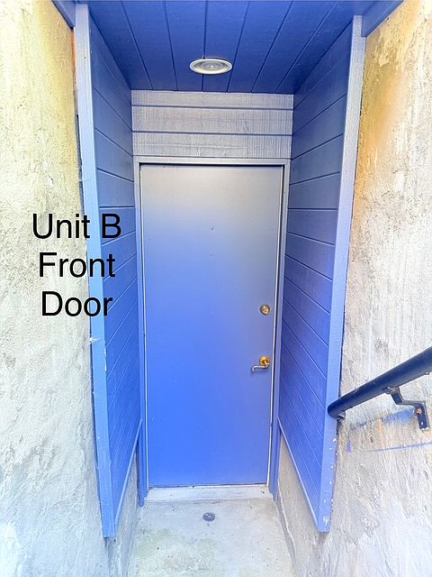 Unit B Front Door