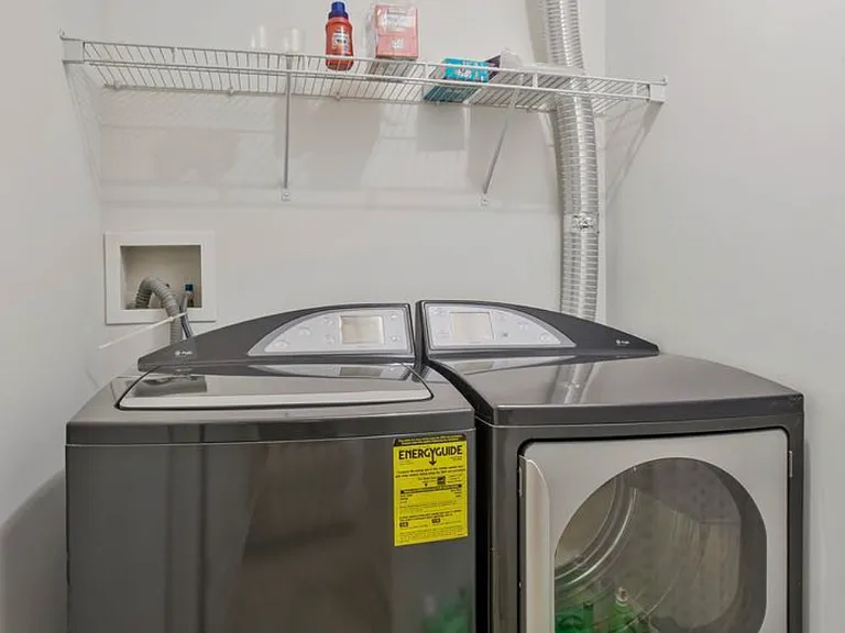 laundry on the lower level