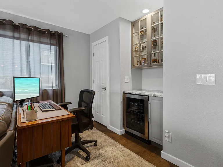 Bar and pop up office setup