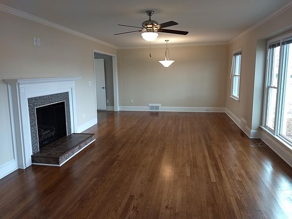 large living room and dining area