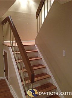 Stairs to second level.