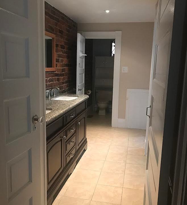 entry to bathroom