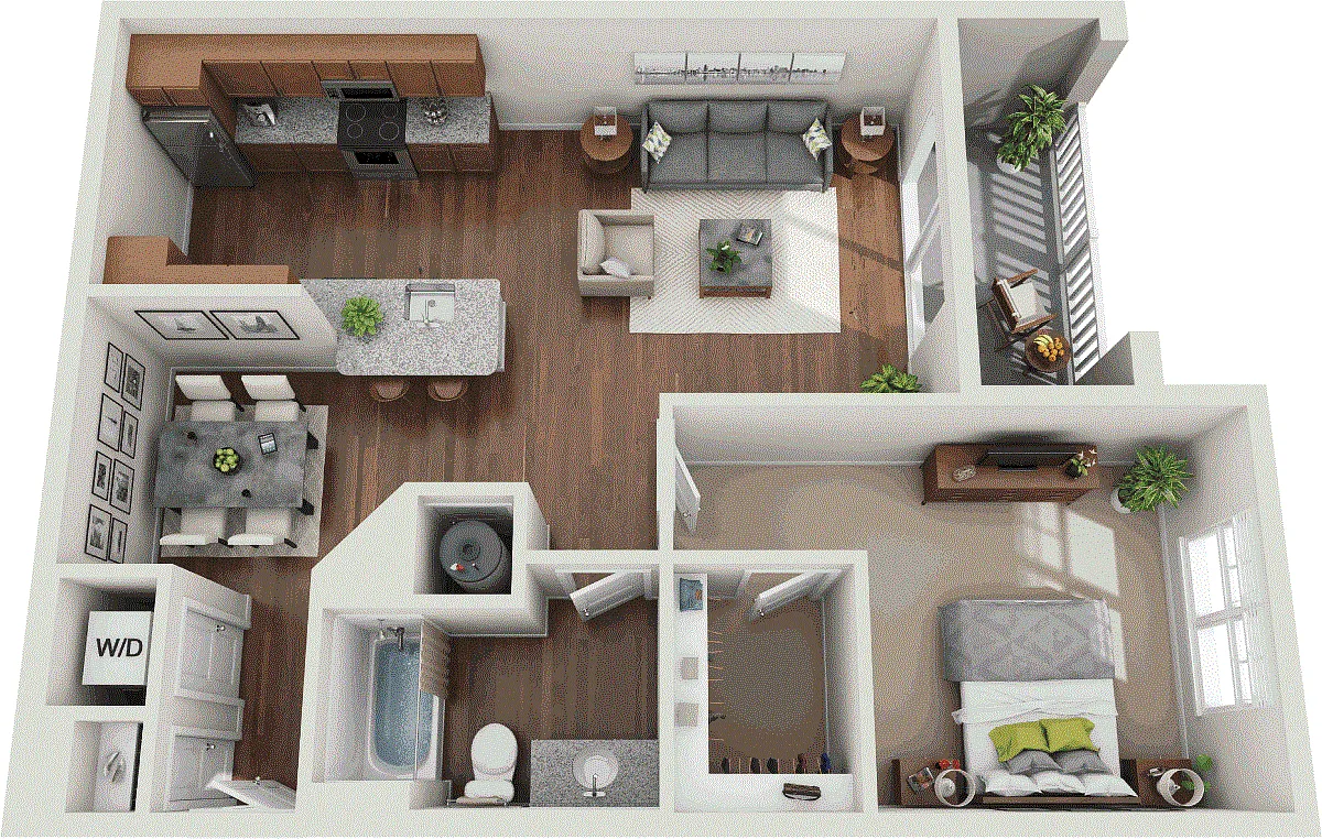 Floor plan 1B