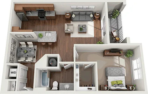 Floor plan 1B