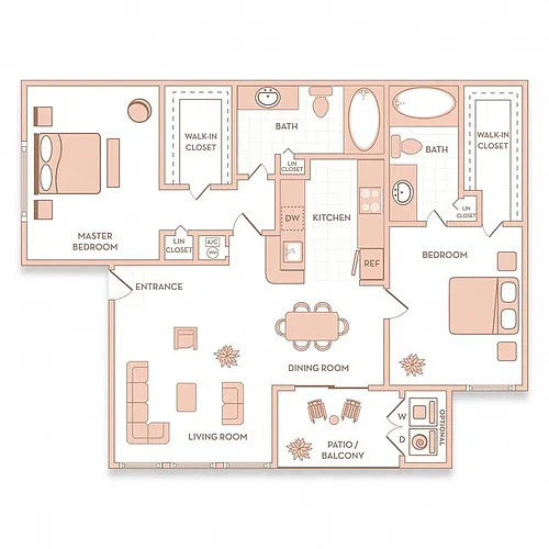 Floor plan Catalina 2/2