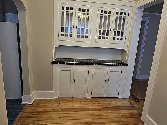 Built-in China Cabinet in the eating room off of the Kitchen