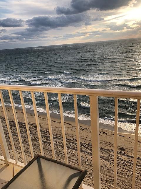 Direct ocean corner unit with long views of the ocean. 2 balconies