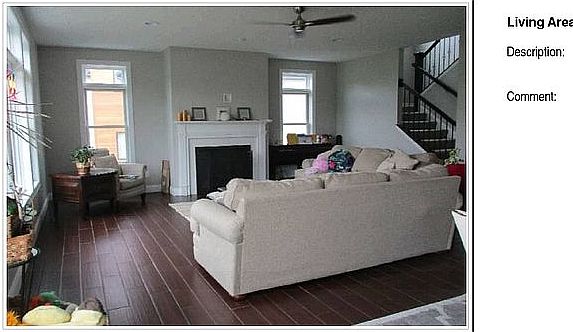 Open floor plan to living rm