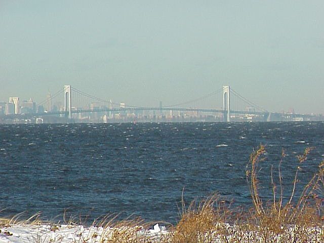 view from deck of NYC