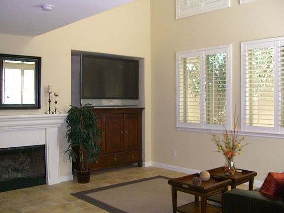 Family Room with 2-Story Ceilings