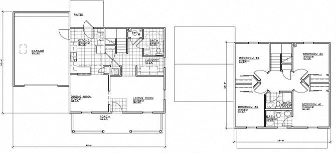 Floor plan 4 Bedroom
