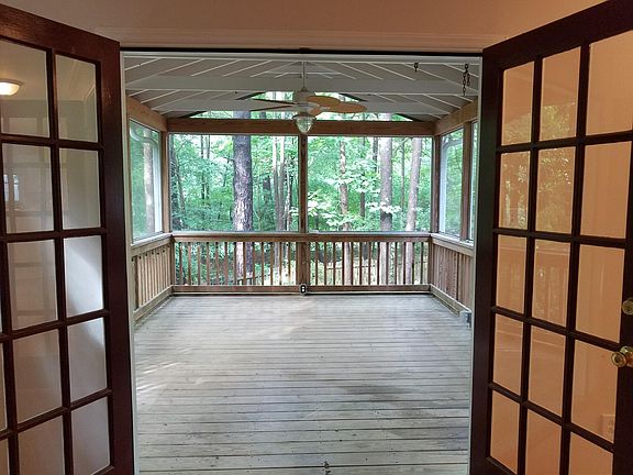 Screened in back porch