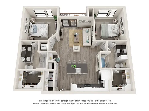 Floor plan B1A