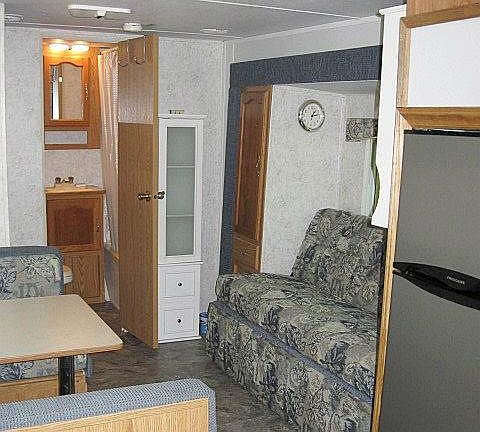 Slide-out expands the living space!