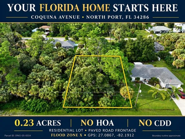 COQUINA AVENUE LOT 34, NORTH PORT, FL 34286