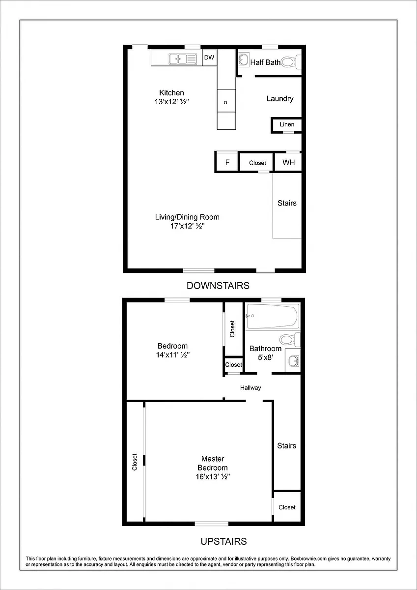 Floor plan 2 Bed 1.5 Bath