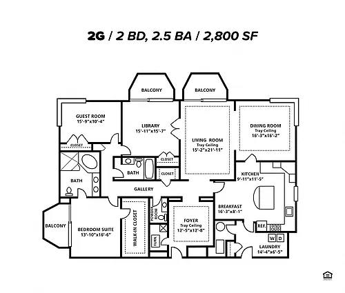 Floor plan 2G
