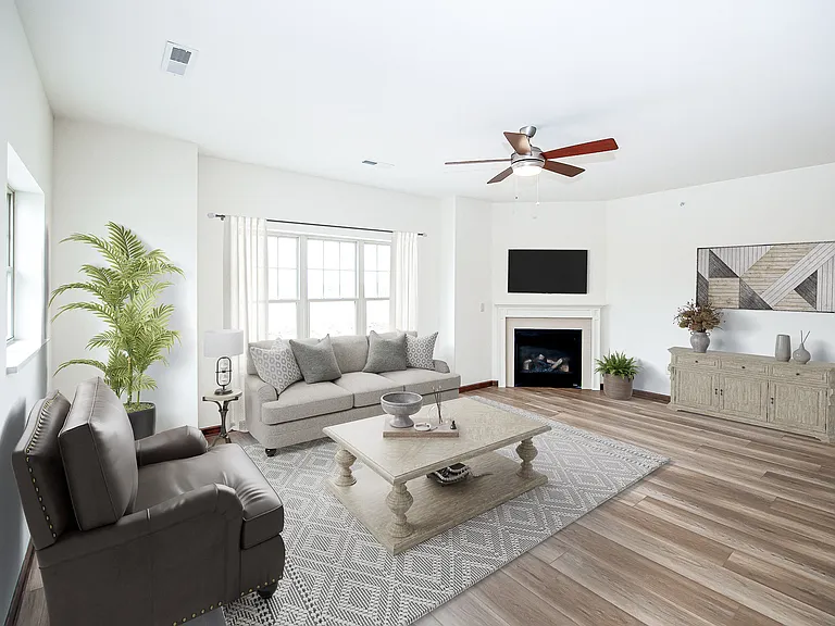 Spacious living room