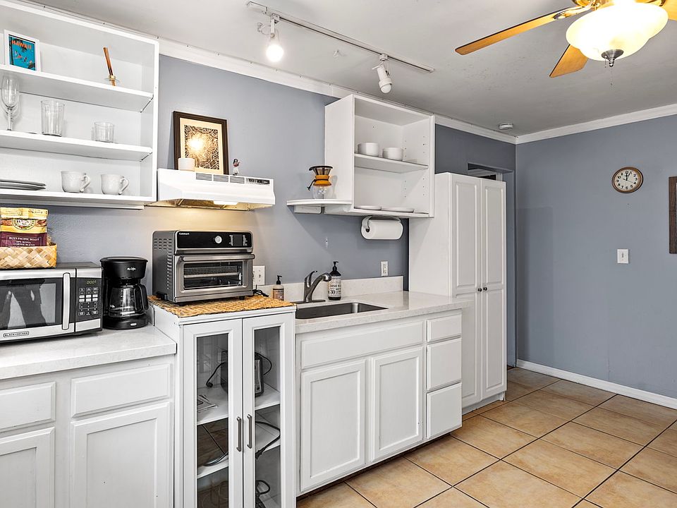 Separate kitchen with the essentials.