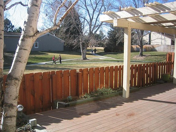 Greenbelt from the back Deck.