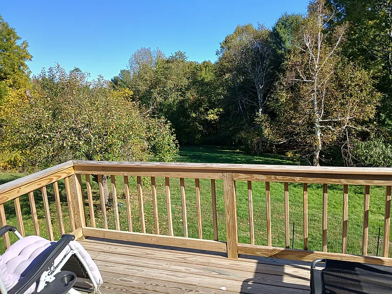 deck in back of house
