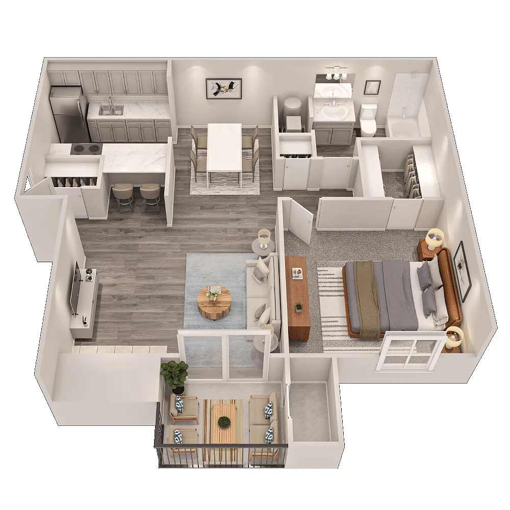 Floor plan Brooklyn - Renovated