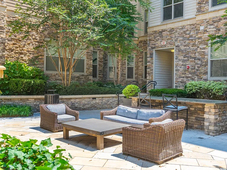 Courtyard with Fireplace