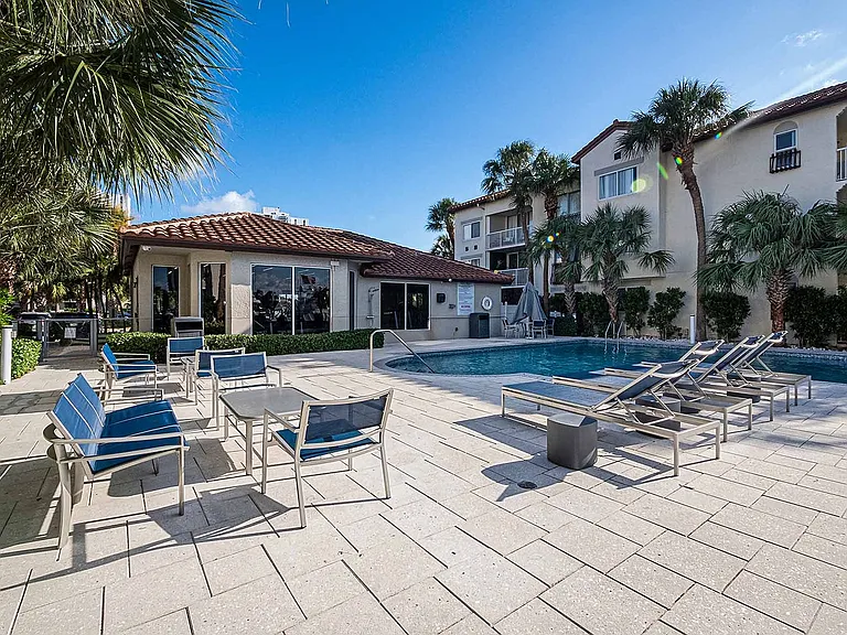 Enjoy spectacular sunsets from the pool deck lounge seating