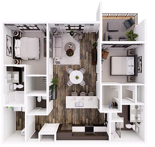 Floor plan Foundry 2A-ADA