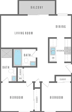 2 Bedroom 2 Bath 910 sqft 2 Bedroom 2 Bath 910 sqft