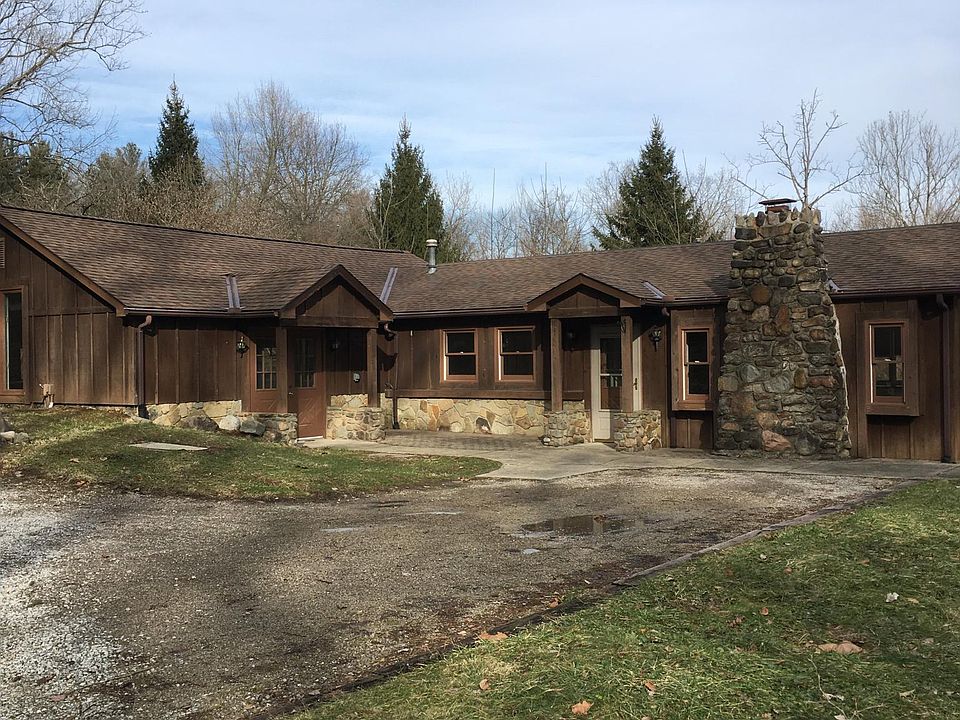 Cedar and stone chalet style house