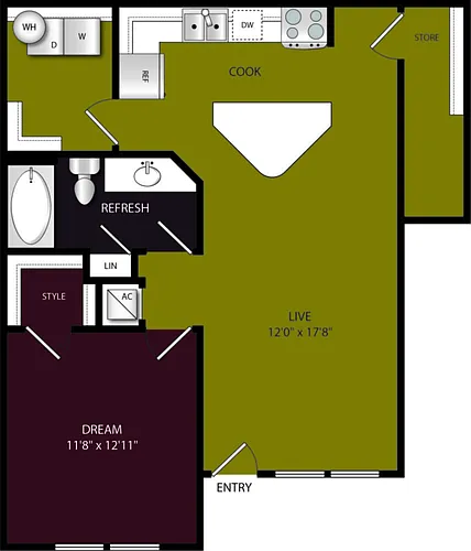 Floor plan A1B