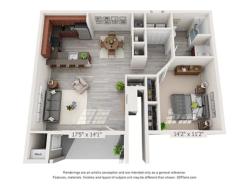 Floor plan The Cambridge