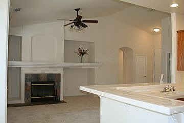 Living Room w/Gas Fireplace & Built-Ins