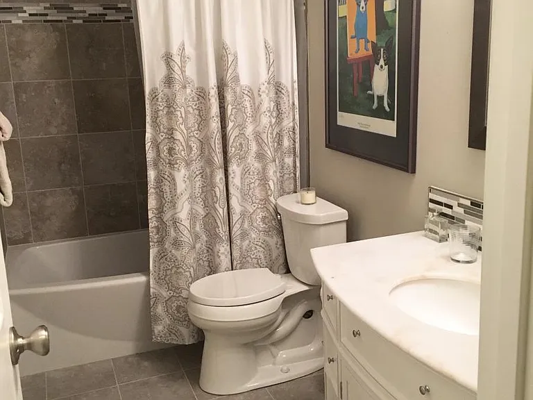 Remodeled spare bathroom