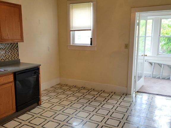 from the kitchen to back porch