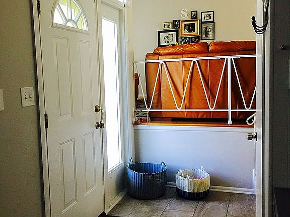 Entry with new tile. 