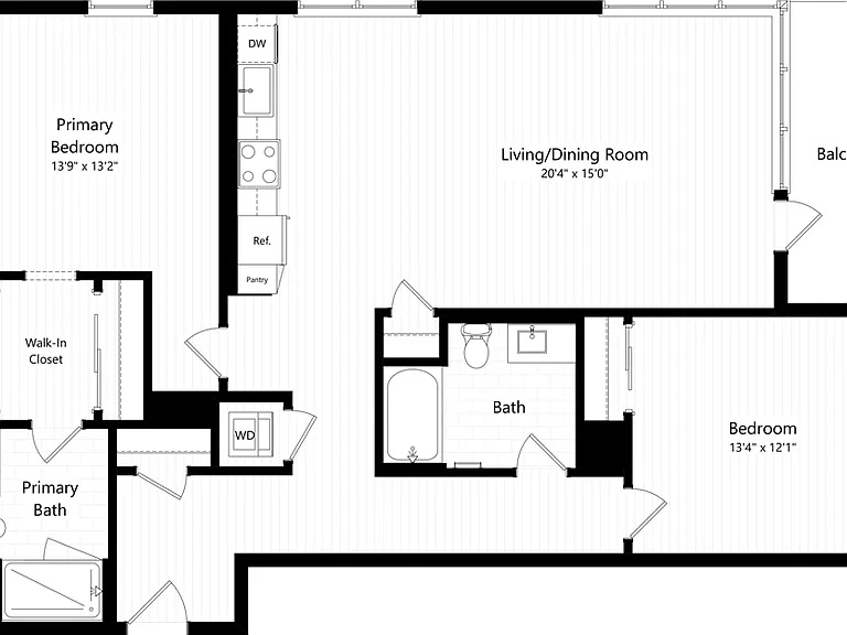 C05 floor plan The Louise Los Feliz