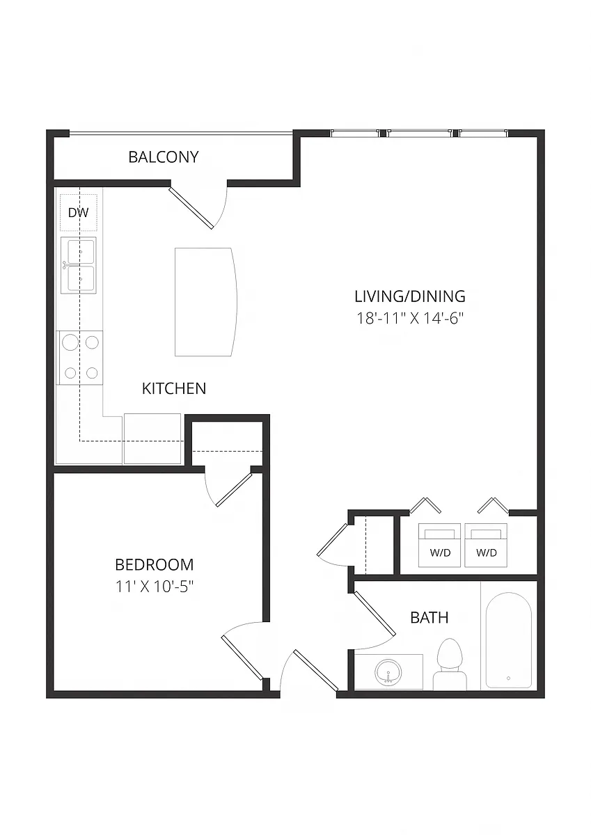 Floor plan Building P PA1