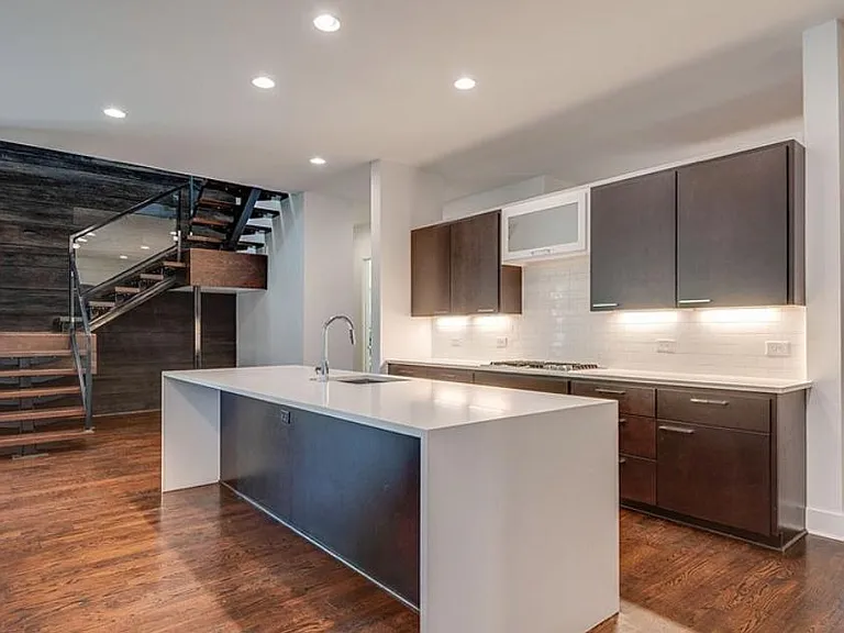 Kitchen and center island