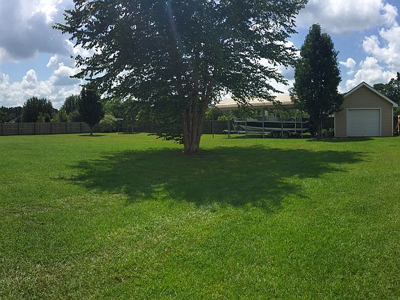 Large fenced in backyard