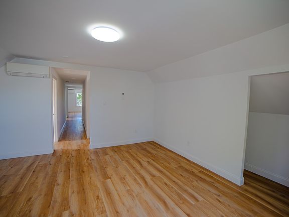 living room with closet