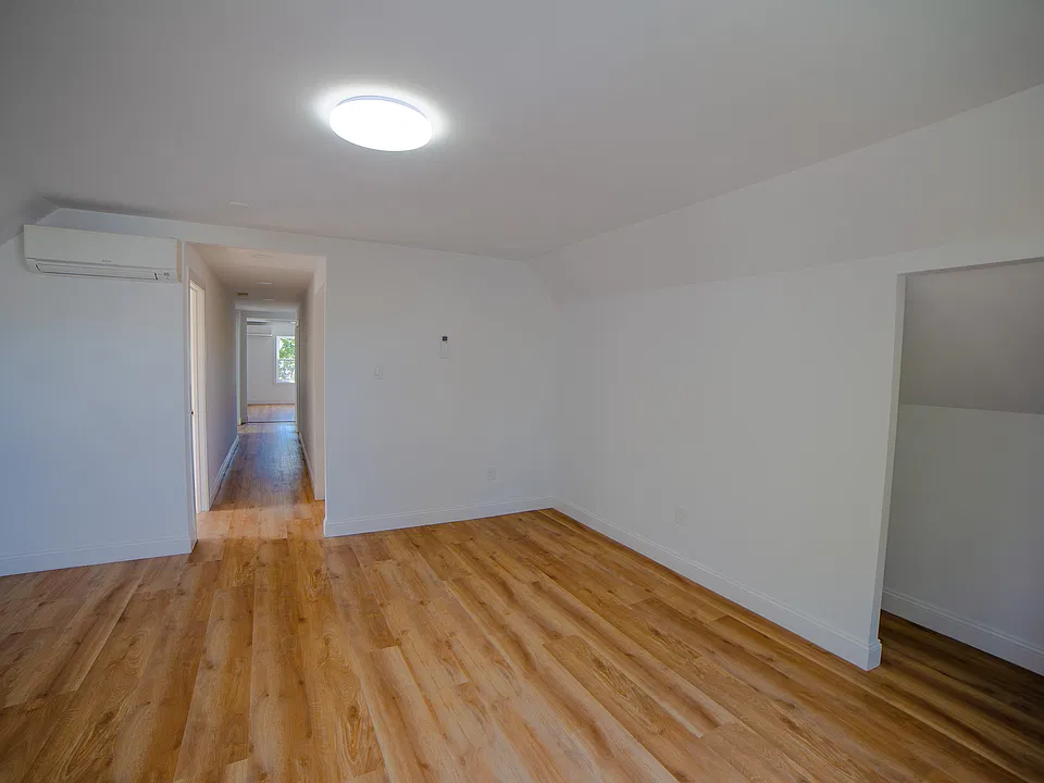 living room with closet