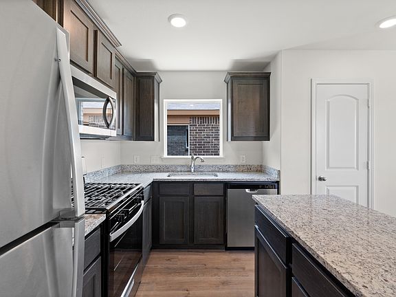 The Dutton has energy-efficient, stainless-steel appliances.