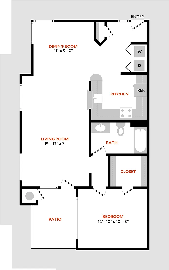 Floor plan Plan 1CR