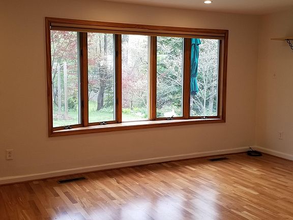 Living Room with view of secluded backyard